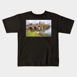 Sonning Bridge An Impressionist View Kids T-Shirt